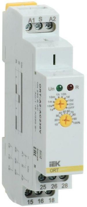 Изображение Реле задержки включения ORT 2 контакта 230В AC IEK ORT-A2-AC230V
