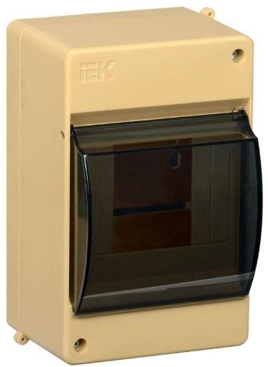 Изображение Корпус ОП КМПн 2/4 Krepta 3 IP30 для 4-х авт. выкл. прозр. крышка пластик. сосна IEK MKP42-N-04-30-12-S