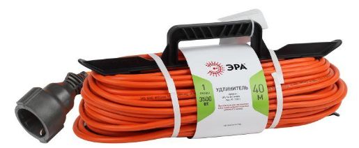 Изображение Удлинитель-шнур на рамке 1х40м с заземл. 16А IP20 UFx-1e-3х1.5-40m ПВС 3х1.5 Эра Б0046813