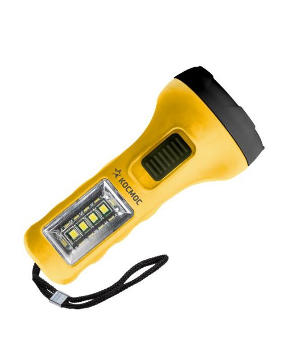 Изображение Фонарь ручной 0.5ВтLED+4SMD(1Вт) 1xAA корпус ABS-пластик ремешок ручной КОСМОС KOC119B