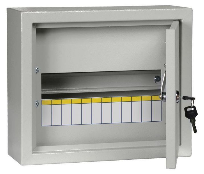 Изображение Корпус металлический ЩРн-12 (265х310х120мм) IP31 TITAN 3 IEK MKM14-N-12-31-Z