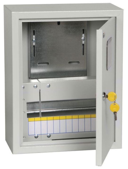 Изображение Корпус металлический ЩУРн-1/12 (395х310х165мм) IP31 TITAN IEK MKM25-N-12-31-ZO
