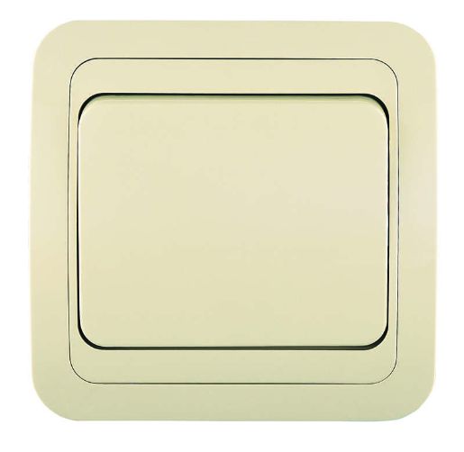 Изображение Выключатель 1-кл. СП Mimoza 10А IP20 крем./крем. Makel 25001