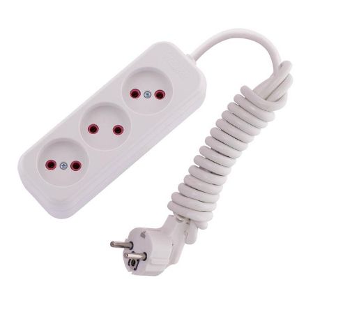 Изображение Удлинитель 3х2м без заземл. 10А IP20 Lila LEZARD 720-0302-303