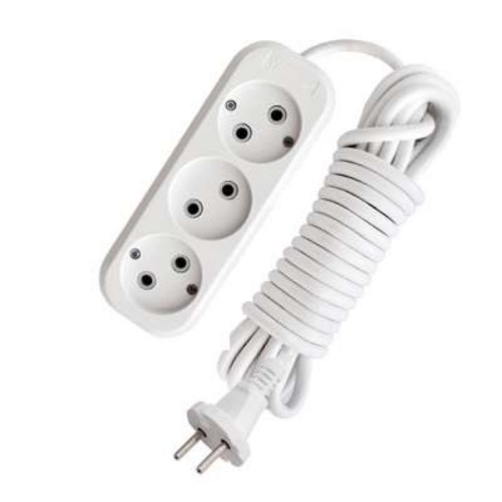 Изображение Удлинитель 3х2м без заземл. 10А IP20 Е-203 ПВС 2х0.75 АБС-пластик UNIVersal 9631963