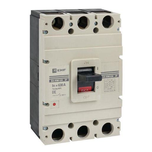 Изображение Выключатель автоматический 3п 630/630А 50кА ВА-99М PROxima EKF mccb99-630-630m