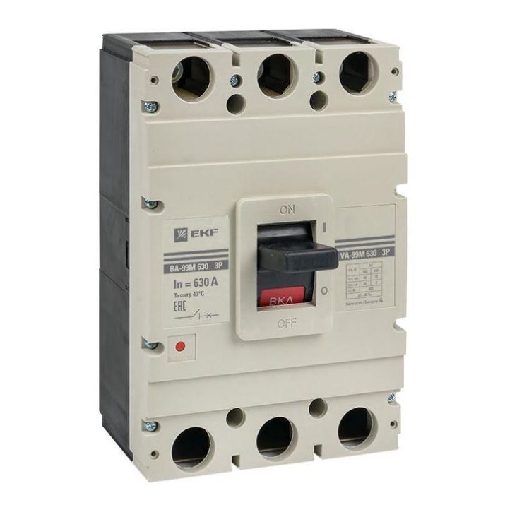 Изображение Выключатель автоматический 3п 630/630А 50кА ВА-99М PROxima EKF mccb99-630-630m