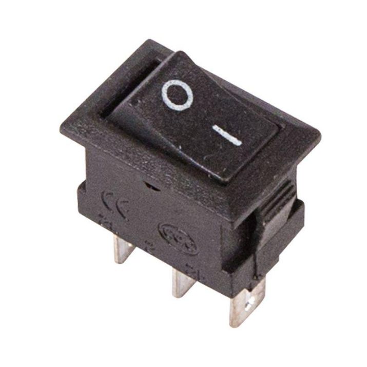 Изображение Выключатель клавишный 250В 3А (3с) ON-ON черн. Micro (RWB-102) Rexant 36-2030