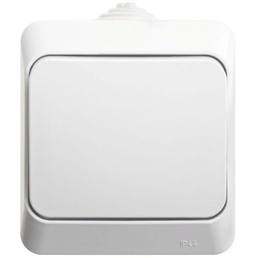 Изображение Переключатель проходной 1-кл. ОП Этюд 10А IP44 10AX бел. SE BA10-046B