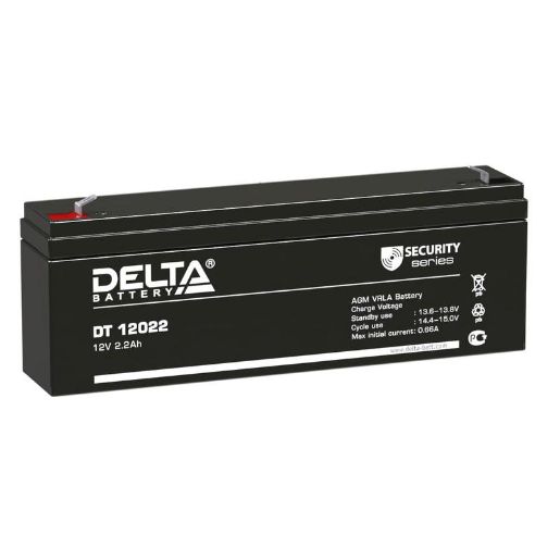 Изображение Аккумулятор ОПС 12В 2.2А.ч Delta DT 12022