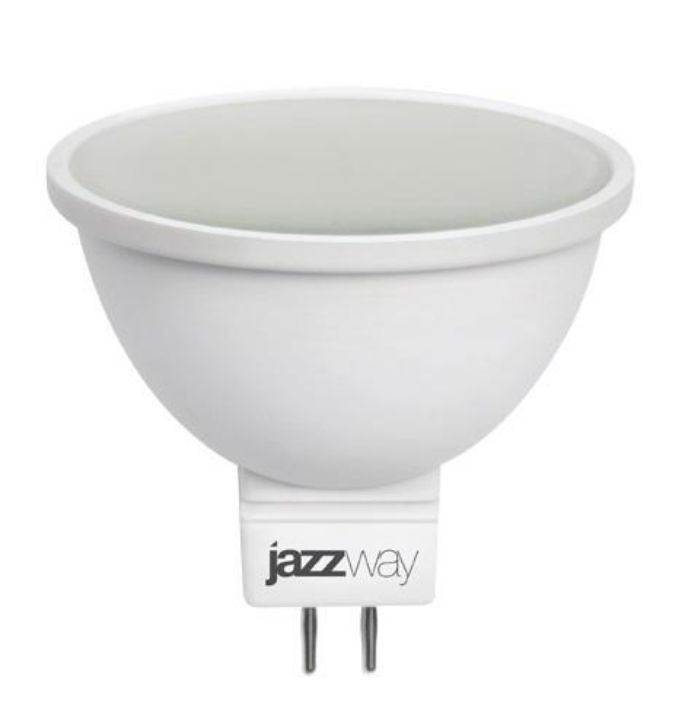 Изображение Лампа светодиодная PLED-ECO 5Вт JCDR MR16 4000К нейтр. бел. GU5.3 400лм 220-240В JazzWay 1037107A
