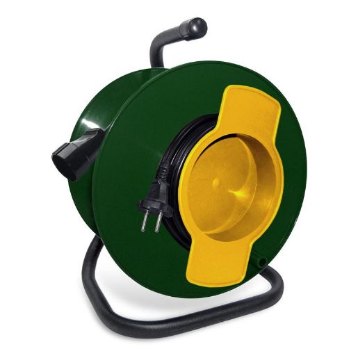 Изображение Удлинитель на катушке 1х30м без заземл. 10А IP20 2.2кВт с выносн. розеткой Союз 481S-2203