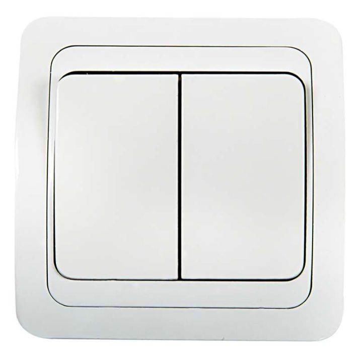 Изображение Выключатель 2-кл. СП Classico 2023 10А IP20 бел. ASD / IN HOME 4680005959860
