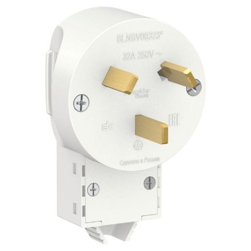 Изображение Вилка силовая СП Blanca 2P+E 32А 250В бел. SE BLNSV003231