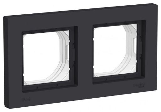 Изображение Рамка 2-м AtlasDesign Aqua IP44 карбон SE ATN441002