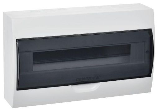 Изображение Бокс ЩРН-П-18 мод. навесной пластик IP41 GENERICA MKP12-N-18-41-G