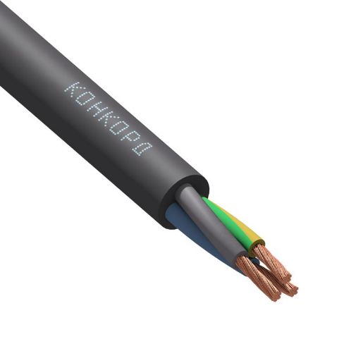 Изображение Кабель КГтп-ХЛ 3х2.5 (N PE) 380/660-3 (уп.100м) Конкорд 932