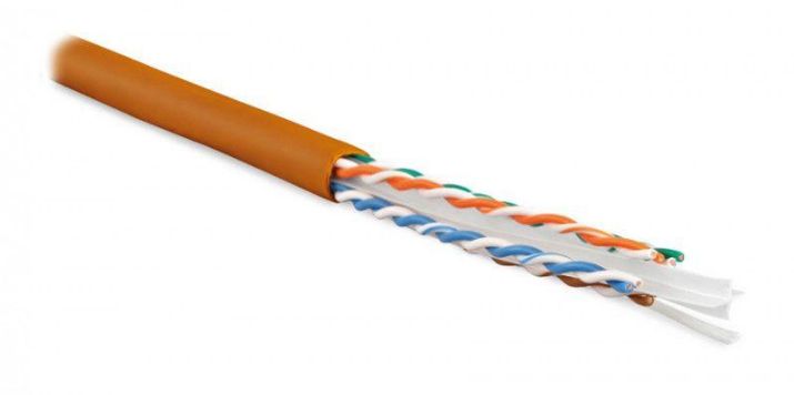 Изображение Кабель витая пара U/UTP кат.6 4х2х23AWG solid LSZH нг(А)-HF UUTP4-C6-S23-IN-LSZH-OR-305 оранж. (м) Hyperline 47461