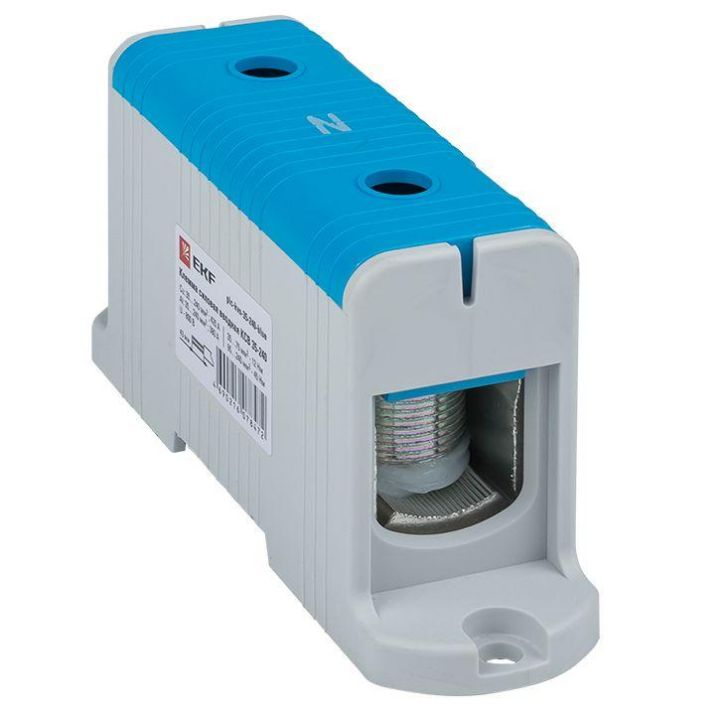 Изображение Клемма силовая вводная КСВ 35-240кв.мм син. EKF plc-kvs-35-240-blue