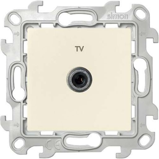 Изображение Розетка телевизионная одиночная TV СП Simon24 IP20 механизм сл. кость Simon 2450477-031