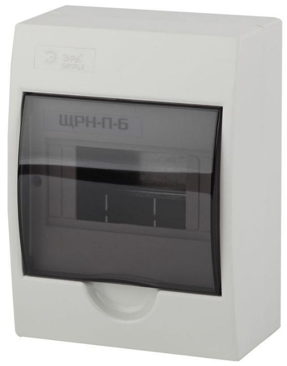 Изображение Бокс ЩРН-П-6 мод. навесной пластик IP41 SIMPLE NO-box_simple-plastic_6_surface ЭРА Б0041522