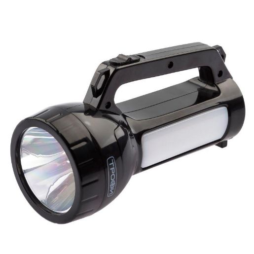 Изображение Фонарь-прожектор аккумуляторный PA-504 SMD LED 1Вт боков. светильник 24 SMD LED 2 режима 4 Трофи Б0042439