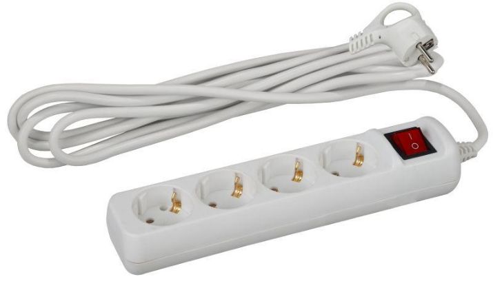 Изображение Удлинитель 4х3м с заземл. 16А IP20 U-4es-3m-3х1 ПВС 3х1 с выкл. Эра Б0028381