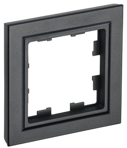 Изображение Рамка 1-м BRITE РУ-1-БрЧ черн. IEK BR-M12-K02