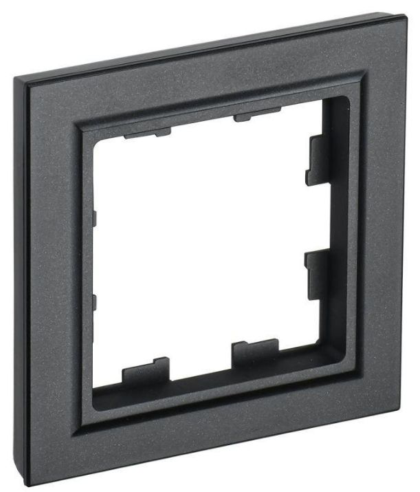 Изображение Рамка 1-м BRITE РУ-1-БрЧ черн. IEK BR-M12-K02