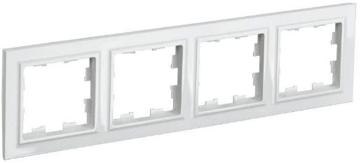 Изображение Рамка 4-м BRITE РУ-4-БрБ бел. IEK BR-M42-K01