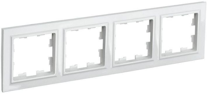 Изображение Рамка 4-м BRITE РУ-4-БрБ бел. IEK BR-M42-K01