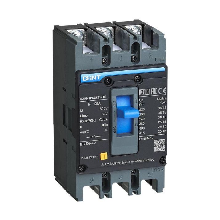 Изображение Выключатель автоматический 3п 125А 25кА NXM-125S (R) CHINT 131363