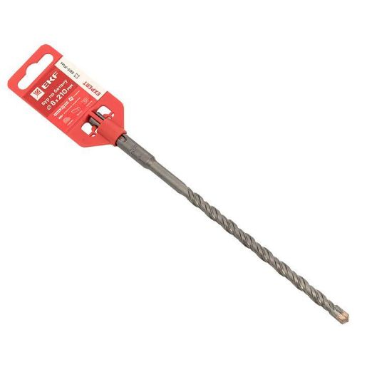 Изображение Бур по бетону SDS-plus 8х210мм 4 резца 4S спираль Expert EKF db-8-210-4x4