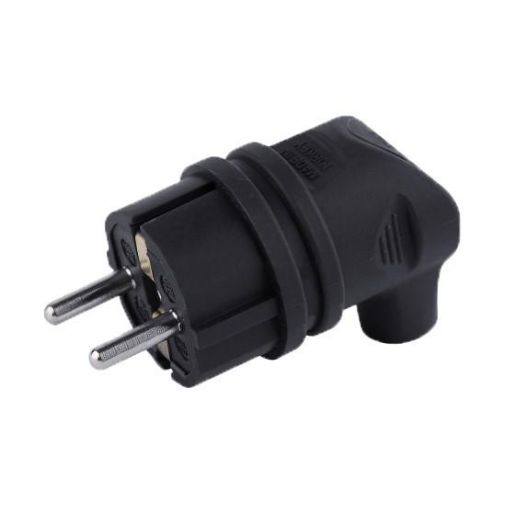 Изображение Вилка угловая 16А с заземл. каучук TOKOV ELECTRIC TKE-C05-KVU-Z