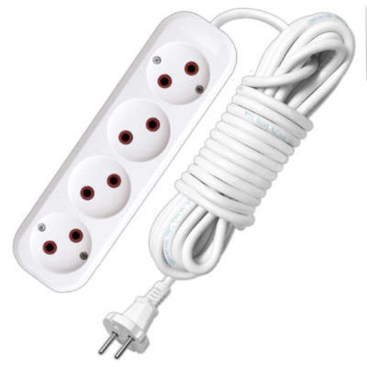 Изображение Удлинитель 4х3м без заземл. 6А IP20 У6-766М ПВС 2х0.75 UNIVersal 766М-03