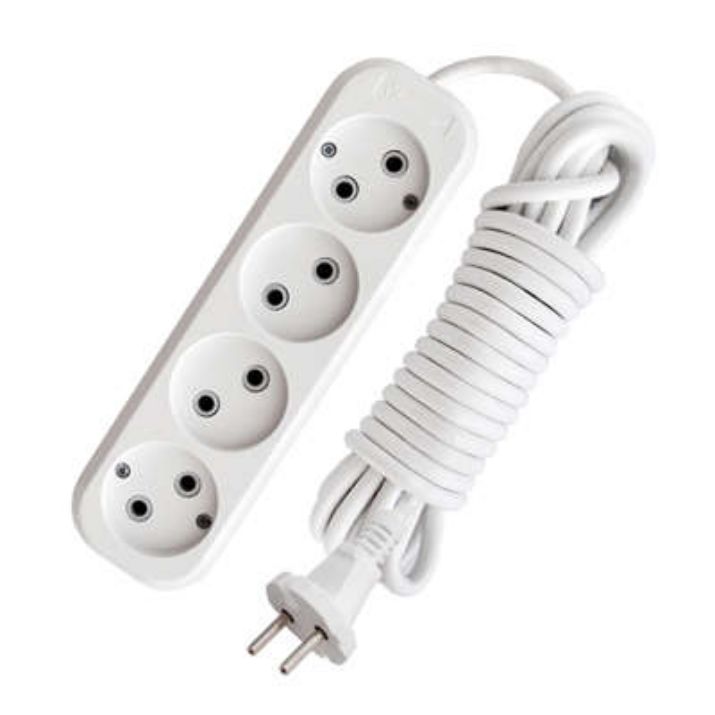 Изображение Удлинитель 4х10м без заземл. 10А IP20 Е-204 ПВС 2х1 АБС-пластик UNIVersal 9631971