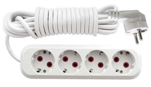 Изображение Удлинитель 4х10м с заземл. 10А IP20 У10-555 ПВС 3х1 UNIVersal 555-10