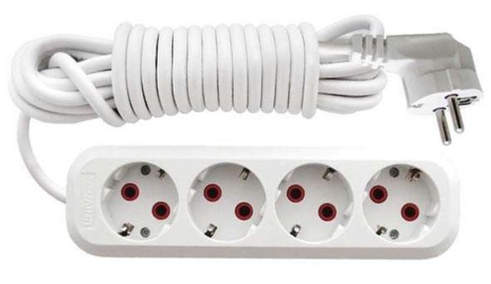 Изображение Удлинитель 4х10м с заземл. 10А IP20 У10-555 ПВС 3х1 UNIVersal 555-10