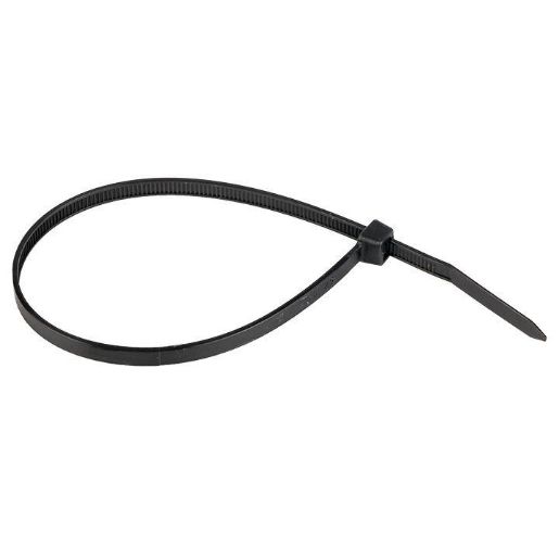 Изображение Хомут кабельный 4.8х250 нейл. черн. (уп.100шт) EKF plc-cb-4.8x250