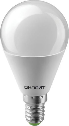 Изображение Лампа светодиодная 71 625 OLL-G45-8-230-4K-E14 8Вт шар 4000К нейтр. бел. E14 600лм 176-264В ОНЛАЙТ 71625