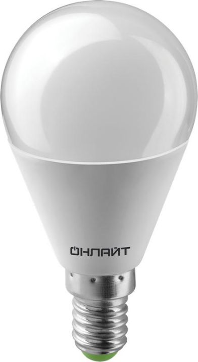 Изображение Лампа светодиодная 71 625 OLL-G45-8-230-4K-E14 8Вт шар 4000К нейтр. бел. E14 600лм 176-264В ОНЛАЙТ 71625