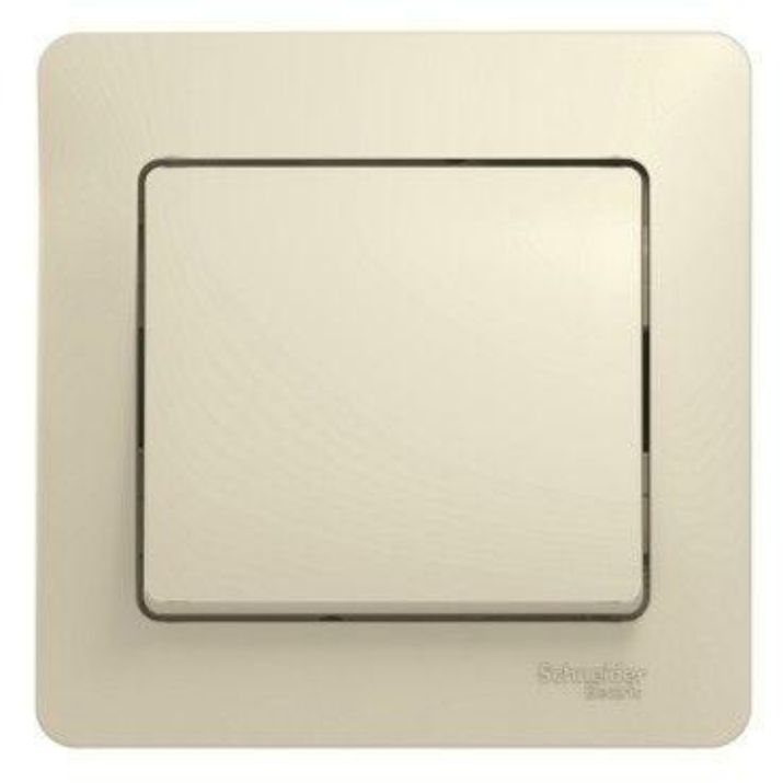 Изображение Выключатель 1-кл. СП Glossa 10А IP20 (сх. 1) 10AX в сборе беж. SE GSL000212