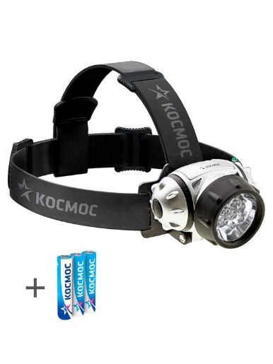 Изображение Фонарь H7LED 7хLED 3хAAA(R03) налобный Космос KOC-H7-LED