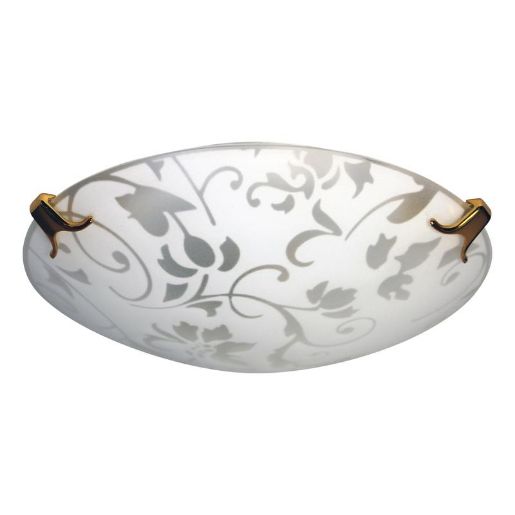 Изображение Светильник НПБ 01-60-130 М15 "Эрика" 250 60Вт E27 IP20 матов. бел./клипсы зол. (инд. упак.) Элетех 1005204374