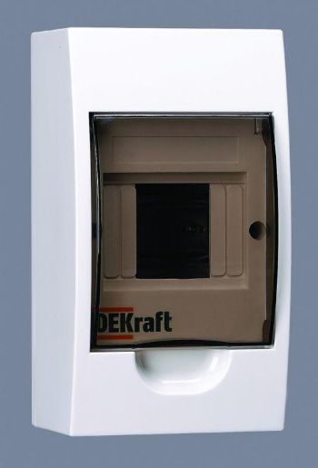 Изображение Корпус навесной ЩРН-П-4 20х11х9 4мод.IP41 пластик. DEKraft 31008DEK