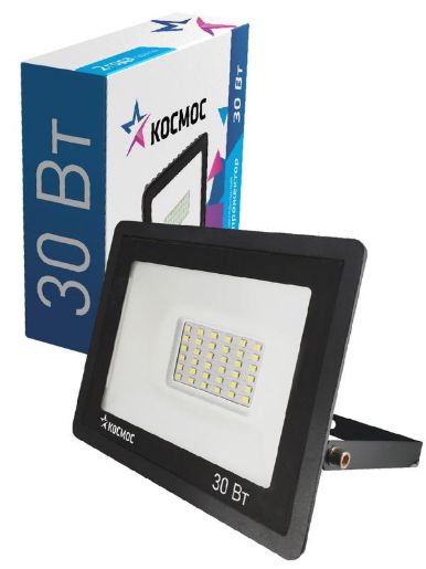Изображение Прожектор светодиодный 30Вт 6500К IP65 2400лм КОСМОС K_PR5_LED_30