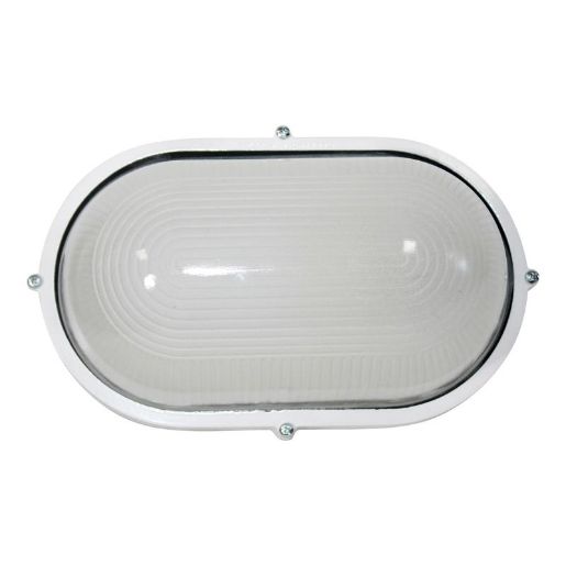 Изображение Светильник "Банник" 1201 НПП 03-100-017 1х100Вт E27 IP65 овал большой корпус бел. Элетех 1005500932