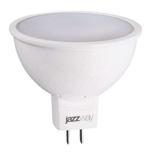 Изображение Лампа светодиодная PLED-ECO 5Вт JCDR MR16 3000К тепл. бел. GU5.3 400лм 220-240В JazzWay 1037077A