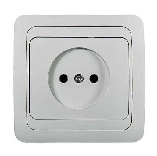 Изображение Розетка 1-м СП Classico 2022 16А IP20 бел. ASD / IN HOME 4680005959891