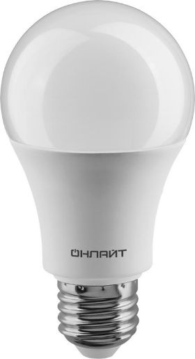 Изображение Лампа светодиодная 61 150 OLL-A60-15-230-4K-E27 15Вт грушевидная ОНЛАЙТ 61150